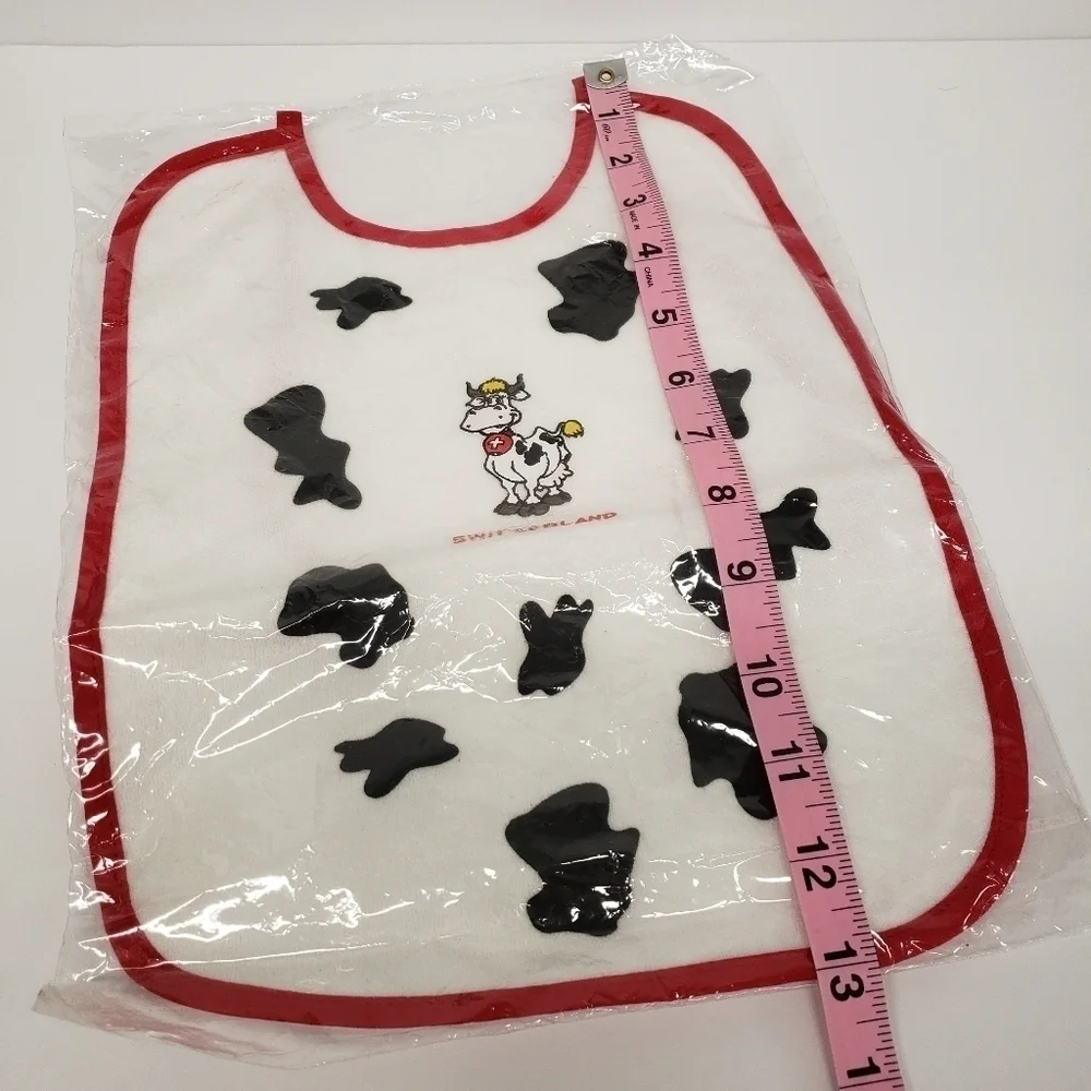 Switzerland Cow 10x13 Baby Bib